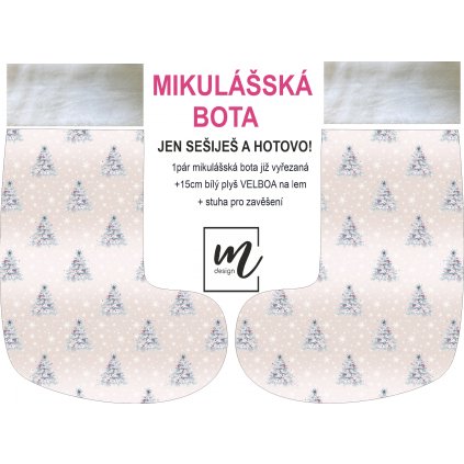 mikulášská bota 763227 zimní víla doplňková