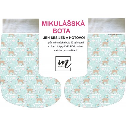 mikulášská bota vánoční zima 1