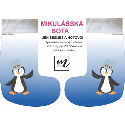 mikulášská bota modrá 2