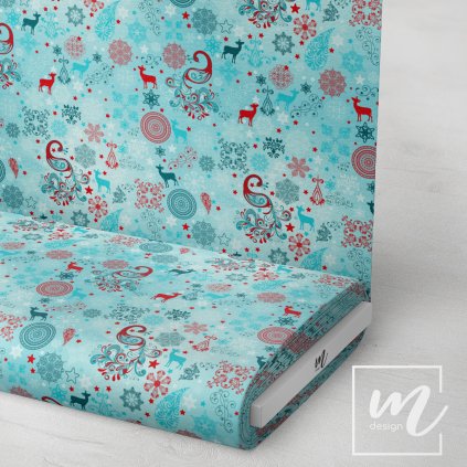 758003 vánoční motiv látka 3