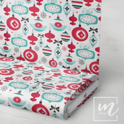 758008 vánoční baňky látka 3