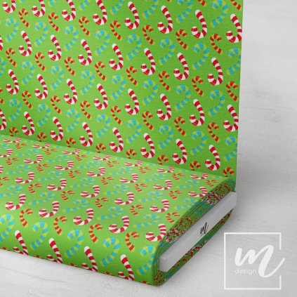 758026 cukrkandly na zelené látka 3