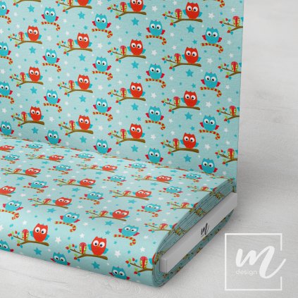 758029 sovička se šálou látka 3