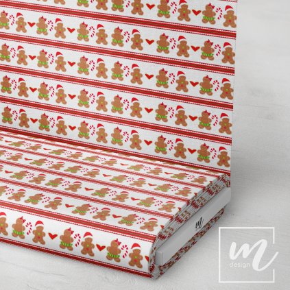 758041 vánoční perníčci látka 3