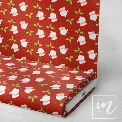 758042 santa s větvičkou látka 3