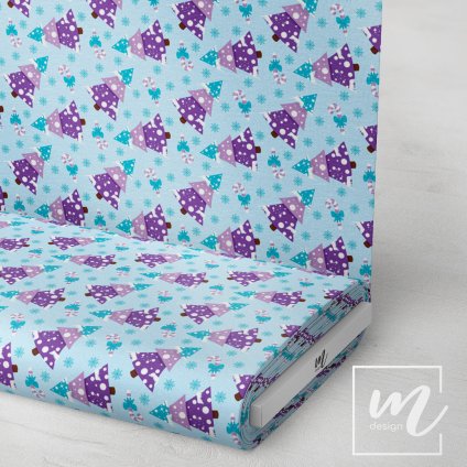 758050 vánoční stromek fialkový látka 3