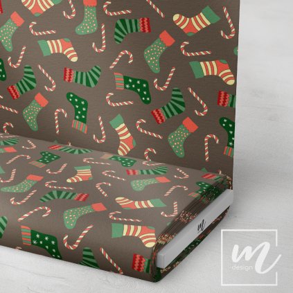 758069 vánoční bota látka 3