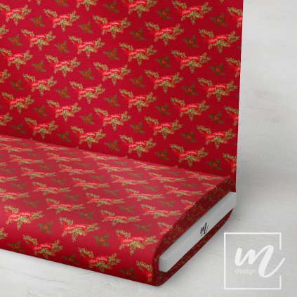 758071 vánoční větvičky látka 3