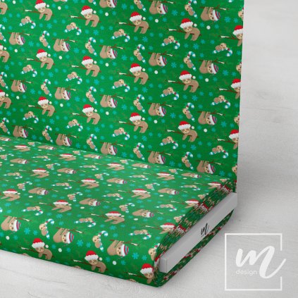 758082 vánoční lenochod látka 3