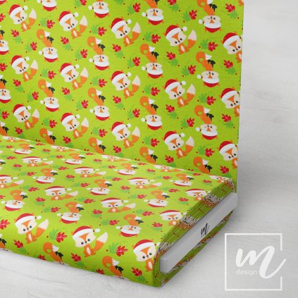 758094 vánoční lištičky látka 3