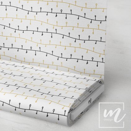 758129 černo zlaté řetězy látka 3