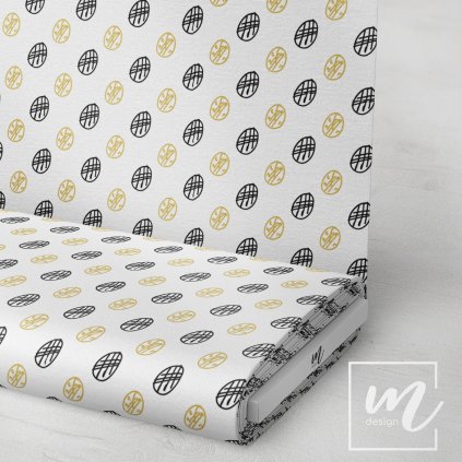 758149 černo zlaté oválky látka 3