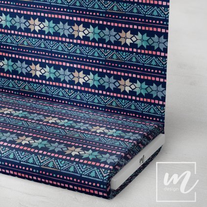 734001 5 norský vzor na navy látka 3