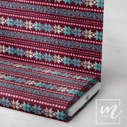 734001 6 norský vzor na vínové látka 3