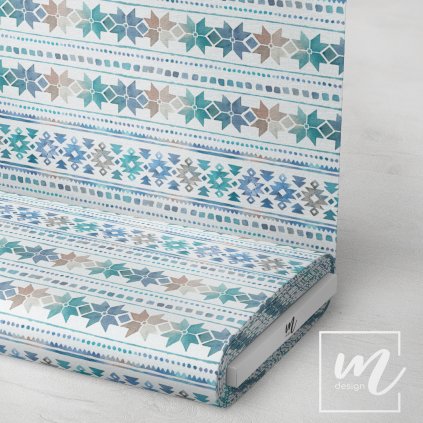 734002 1 norský vzor na bílé látka 3