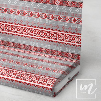 734022 vánoční vzor látka 3