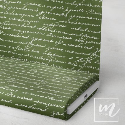 739008 42 písmo na lahvově zelené látka 3