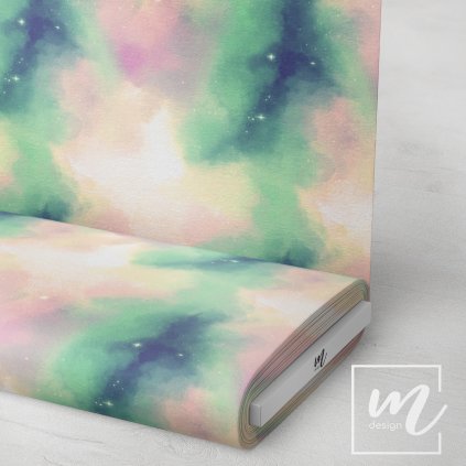 709043 9 pastel space zelený LÁTKA 3