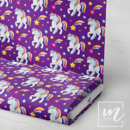 717006 jednorožci látka 3