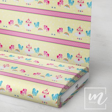 717034 jednorožci na písku látka 3