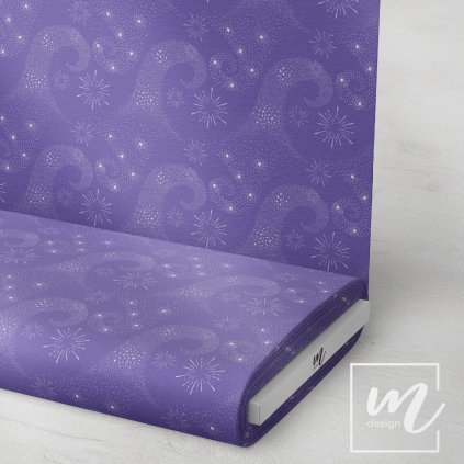 717054 třpytivá vlna na fialové látka 3