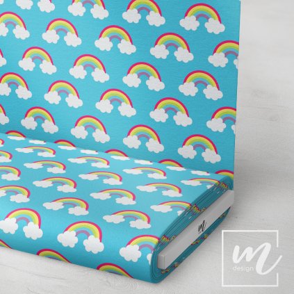 717066 duha na modré látka 3