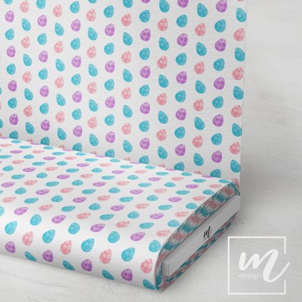 759011 barevné vajíčka na bílé látka 3