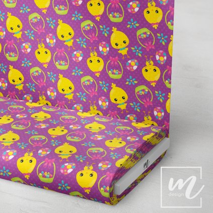 759020 velikonoční kuřátko látka 3