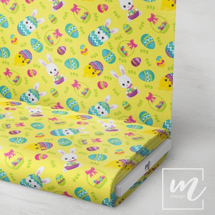 759021 velikonoční zajíček a vajíčka látka 3