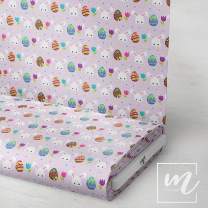 759029 velikonoční zajíček a vajíčka látka 3