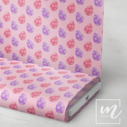 759042 velikonoční vajíčka na růžové látka 3