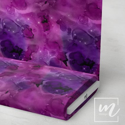 760016 galaxie fialovo růžová látka 3