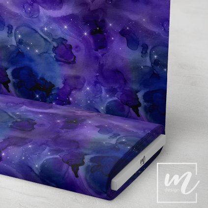 760018 galaxie modrá látka 3