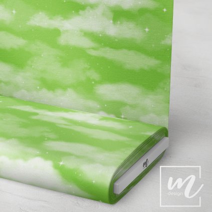 760046 mraky světle zelená látka 3