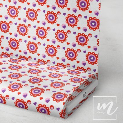 757014 srdce květinka látka 3