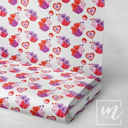 757015 srdce čmelák látka 3