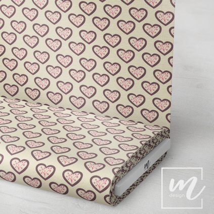 757023 srdce s větvičkou LÁTKA 3