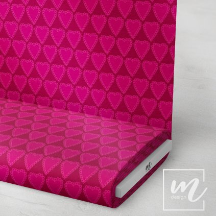 757061 srdce růžové na vínové LÁTKA 3