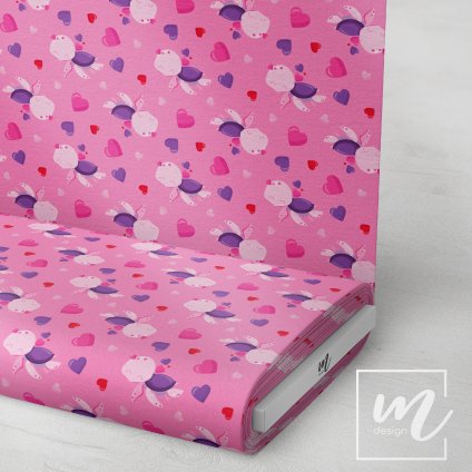 757069 srdce a želva látka 3