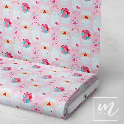 757081 srdíčka a sklenice látka 3