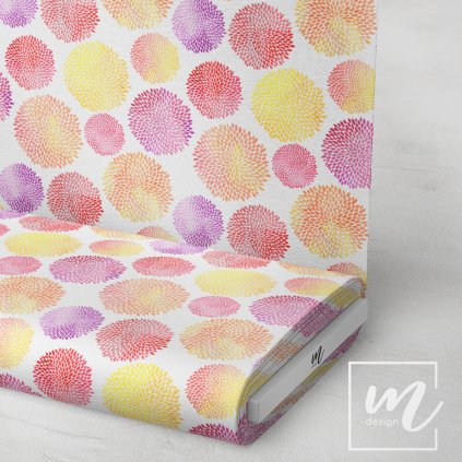 702048 akvarelové květiny látka 3