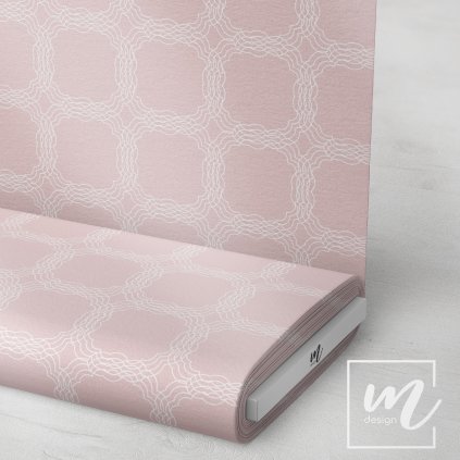 729004 mandala na světle růžové látka 3