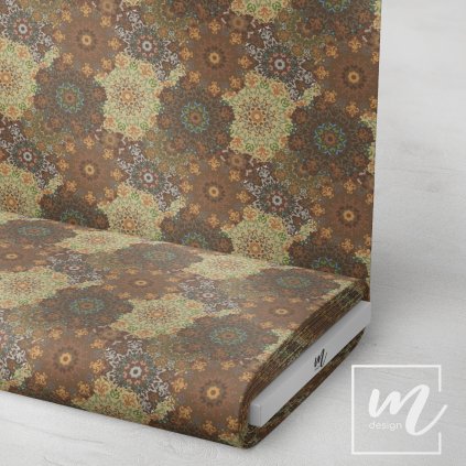 729034 mandala hnědá látka 3