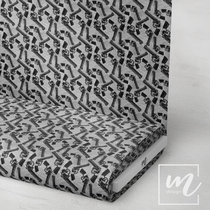 725013 zbraně na šedé látka 3