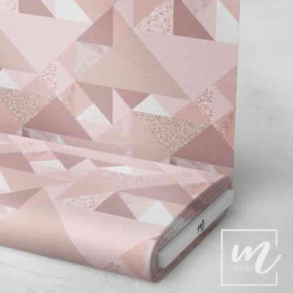 713004 3 abstrakt geometry trojúhelník růžový látka 3