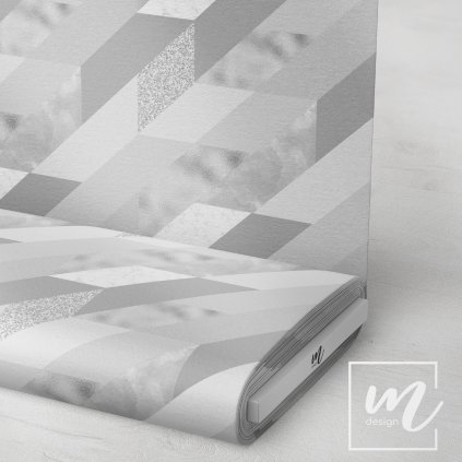 713006 2 abstrakt geometry šikmý šedý látka 3