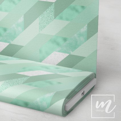 713006 3 abstrakt geometry šikmý zelený látka 3