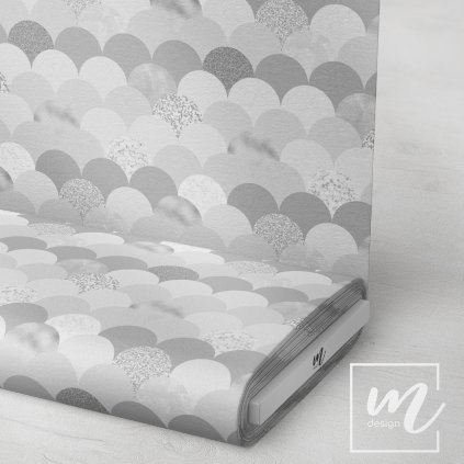 713012 2 abstrakt geometry vlnky šedá látka 3