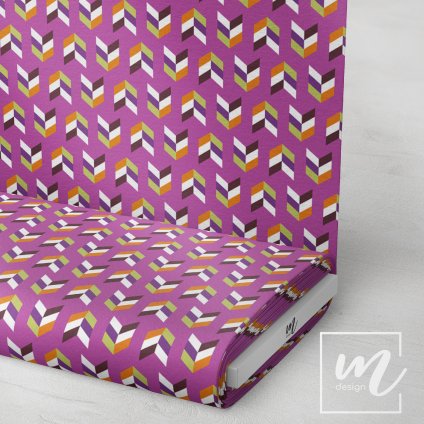 713019 9 rybí kost na fialové látka 3