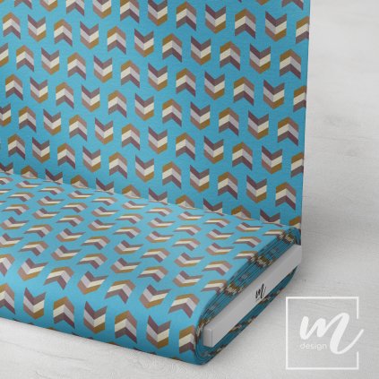 713019 13 rybí kost na modré látka 3